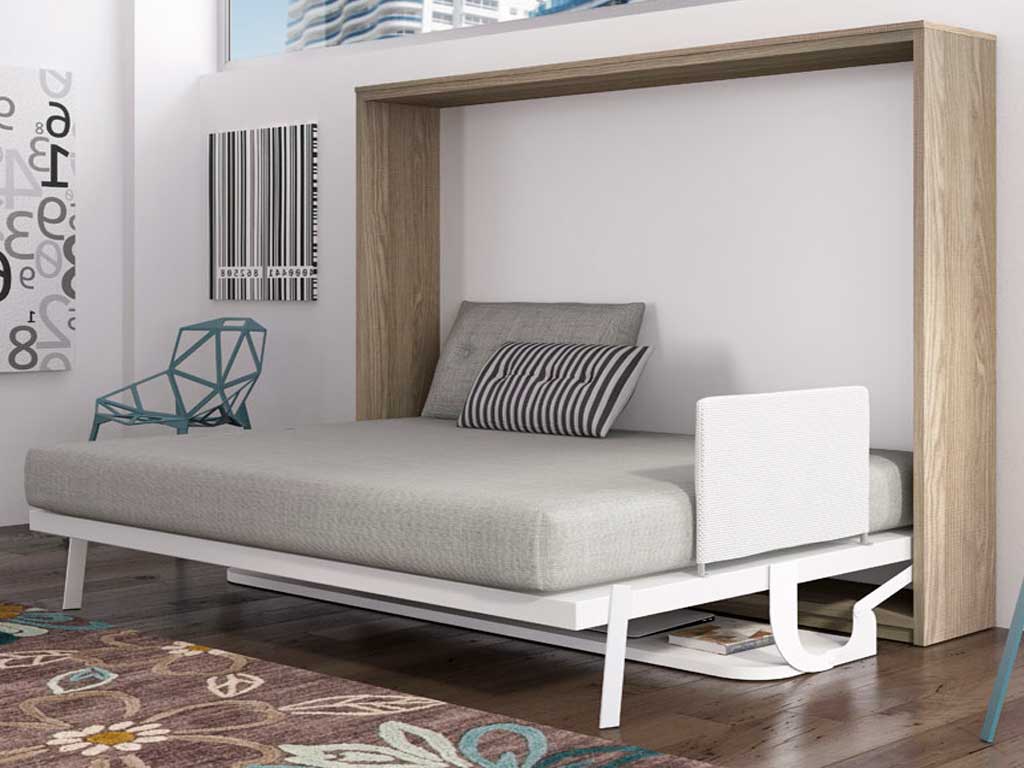 Cama abatible con mesa incorporada