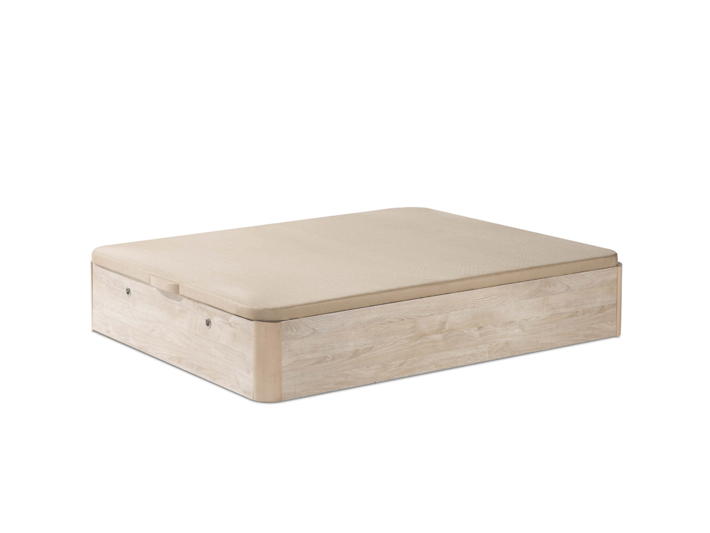 Canapé zapatero abatible de madera.