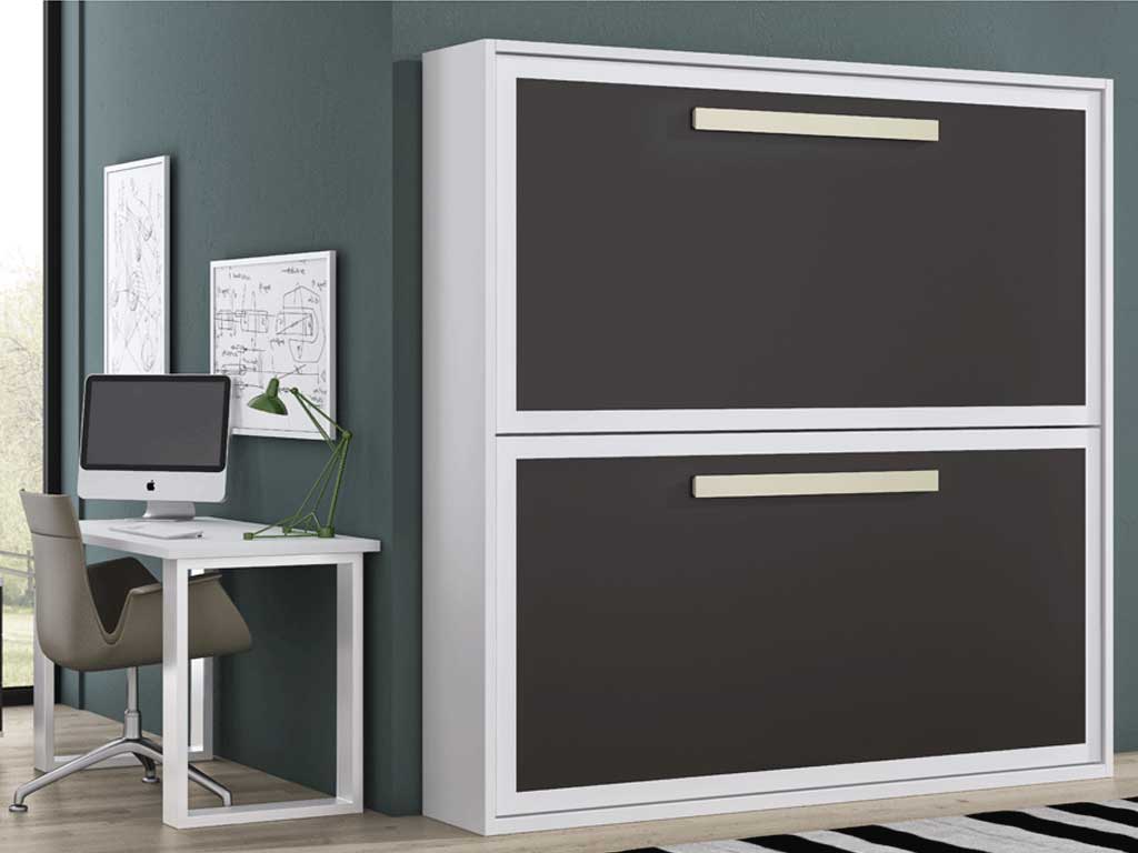 Litera abatible modelo stylo con estructura de puertas reforzadas con marco metálico.