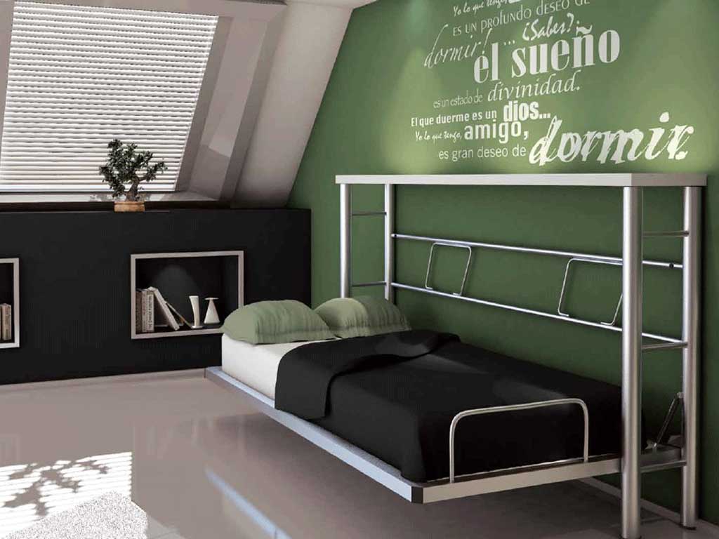 Cama abatible metálica