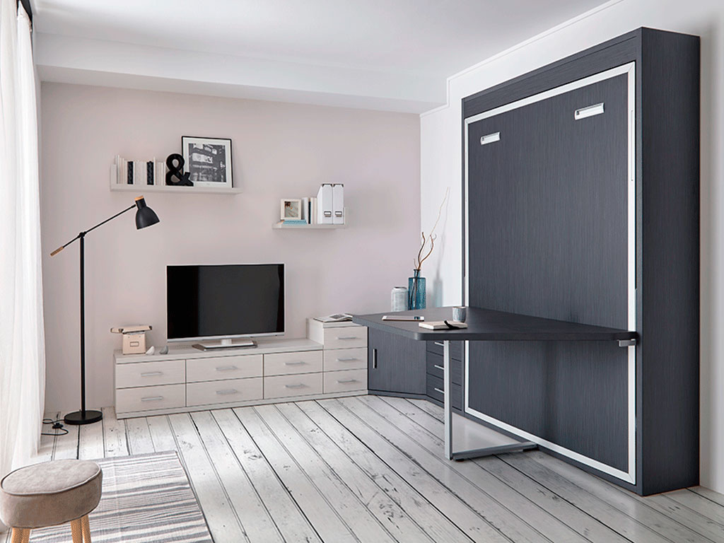 Cama abatible con mesa salon
