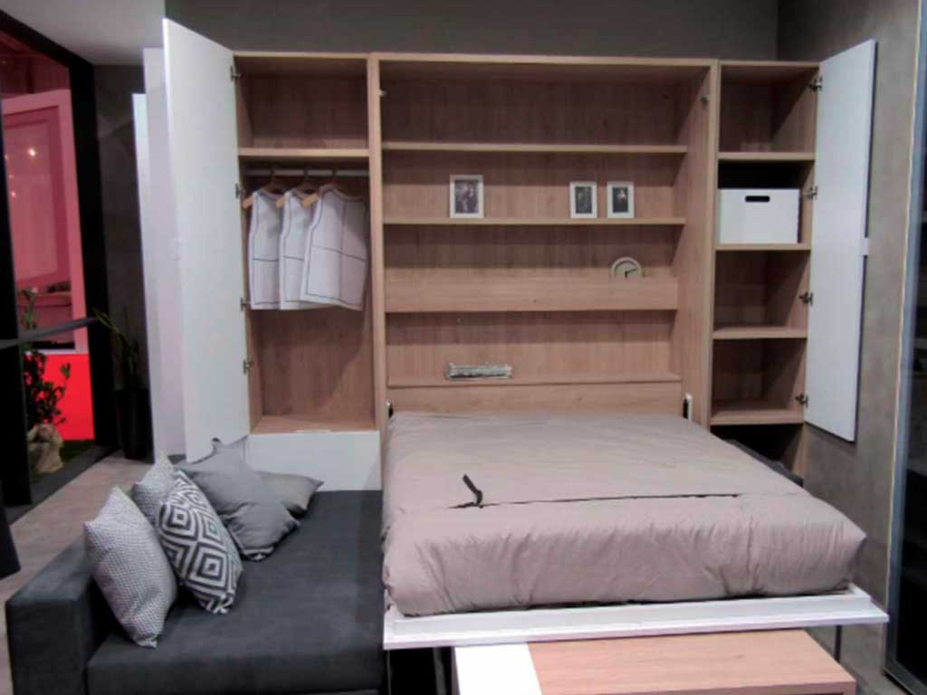 Cama abatible con sofá