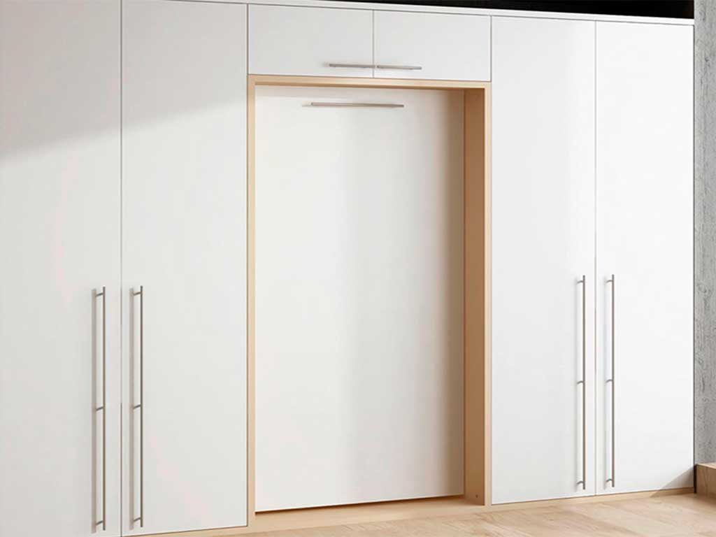 Cama abatible vertical con armarios