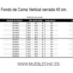 Cama abatible vertical patas sincronizadas