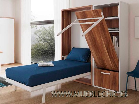 cama abatible apertura patas automaticas