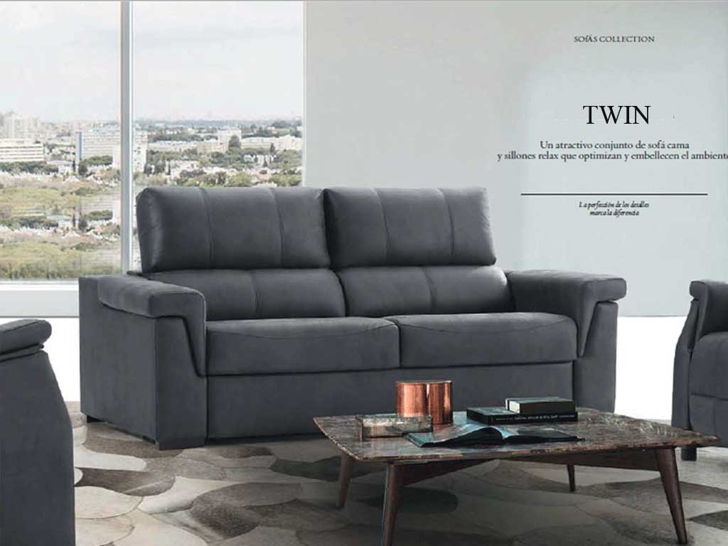 Sofá cama Modelo TwinTRANSPORTE GRATUITO Mueblechic.es by Muebles Raquel