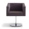 sillon con pie giratorio metalico