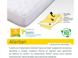 Cubrecolchón acolchado allerban