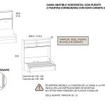 Cama abatible con-altillo y sofá OT13 dibujo tecnico fondo 42