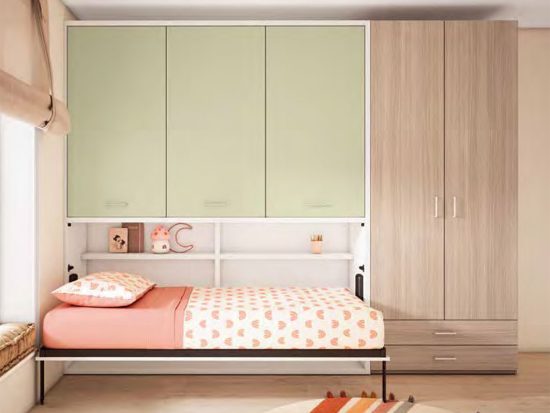 cama abatible con altillo superior OT15